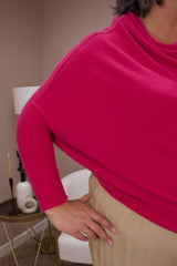 Fuchsia Pink Slouch Jumper