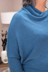 Teal Slouch Jumper