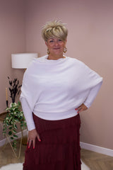 Winter White Slouch Jumper