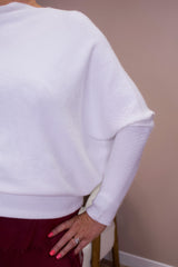 Winter White Slouch Jumper